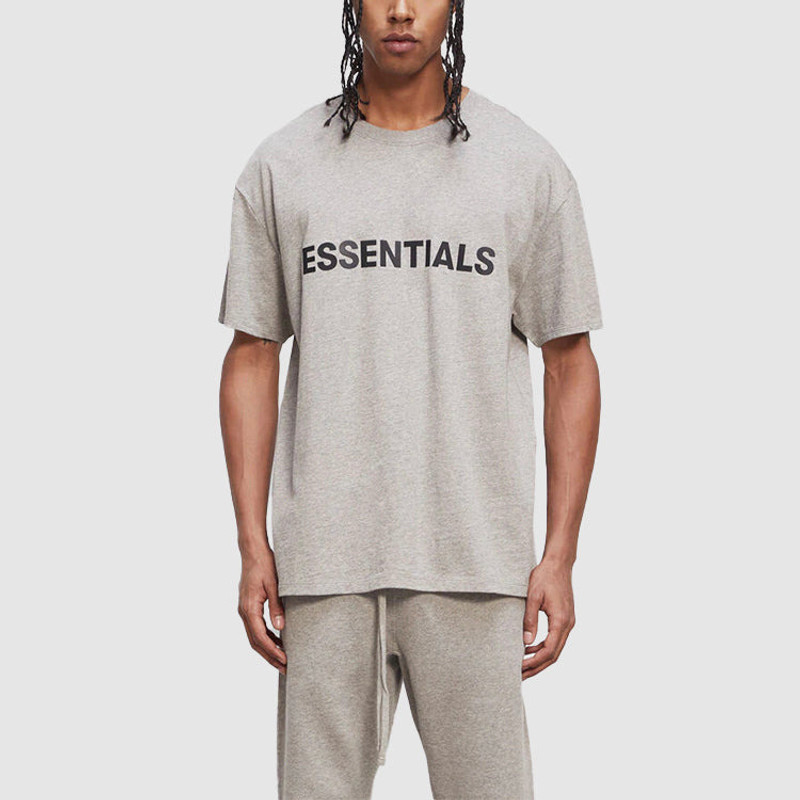 Fear of God Essentials FW20 Logo Tee 'Heather Oatmeal' 0125250500229260 3