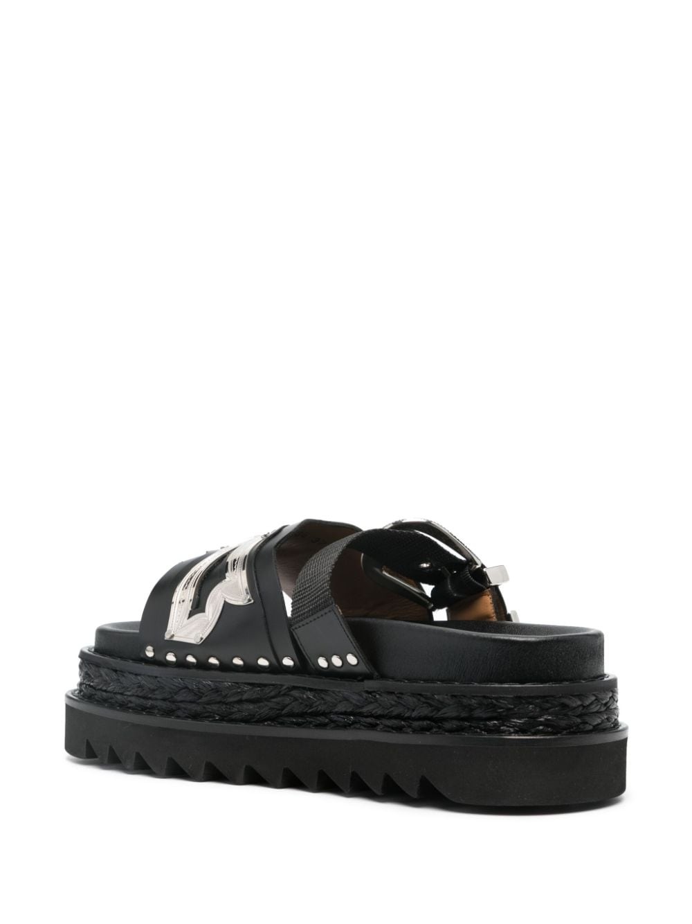 stud-embellished flatform sandals - 3