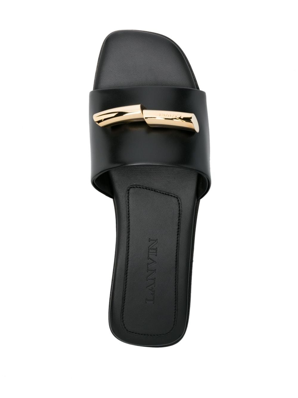 Haute Sequence leather slides - 4