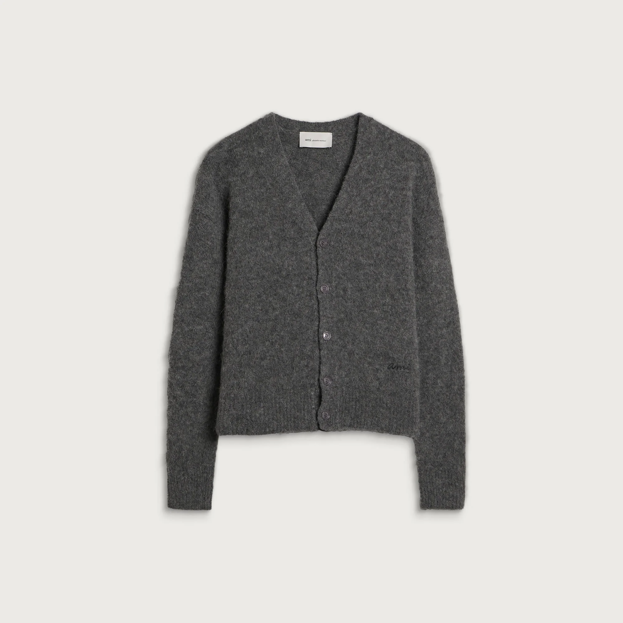 AMI Paris Alpaca Cardigan With ADC - 1
