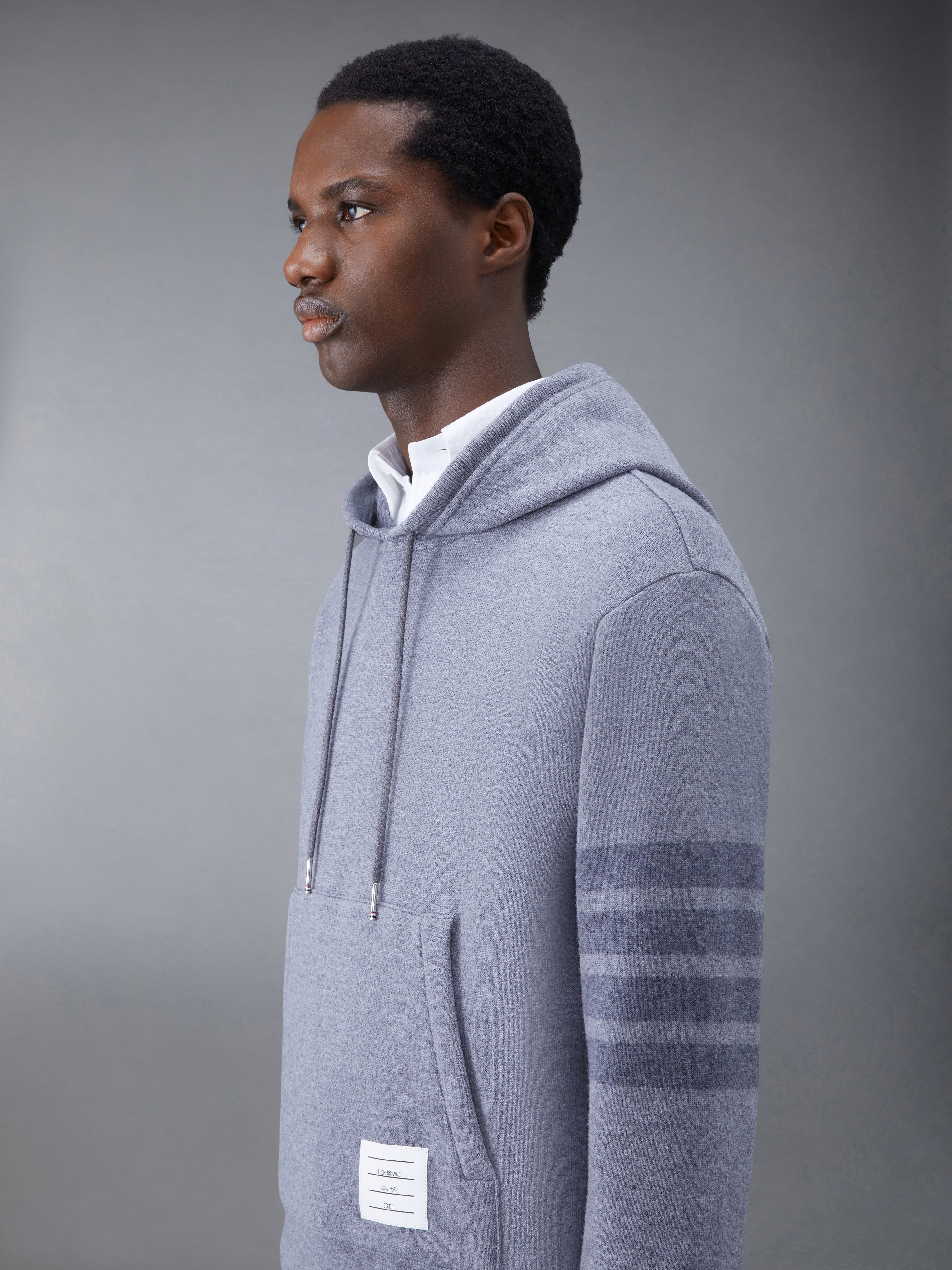 Wool Loopback 4-Bar Hoodie Pullover - 5