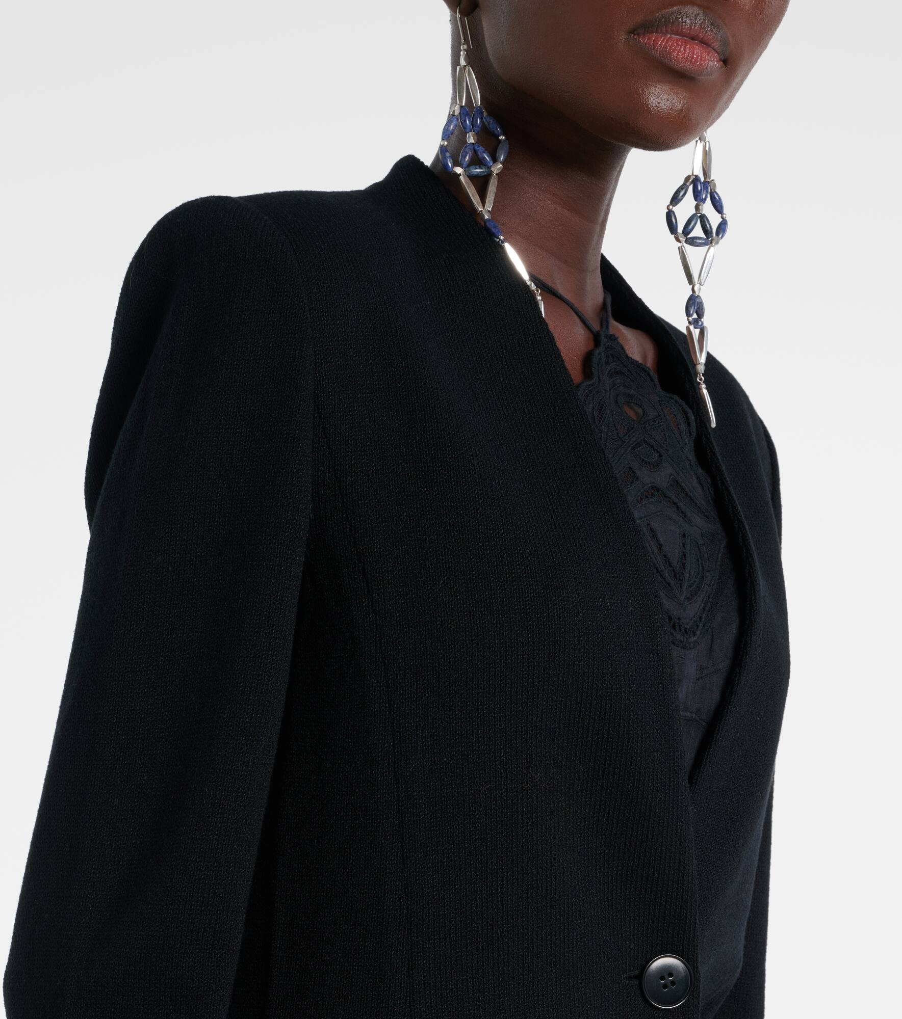 Olivia wool-blend jacket - 4