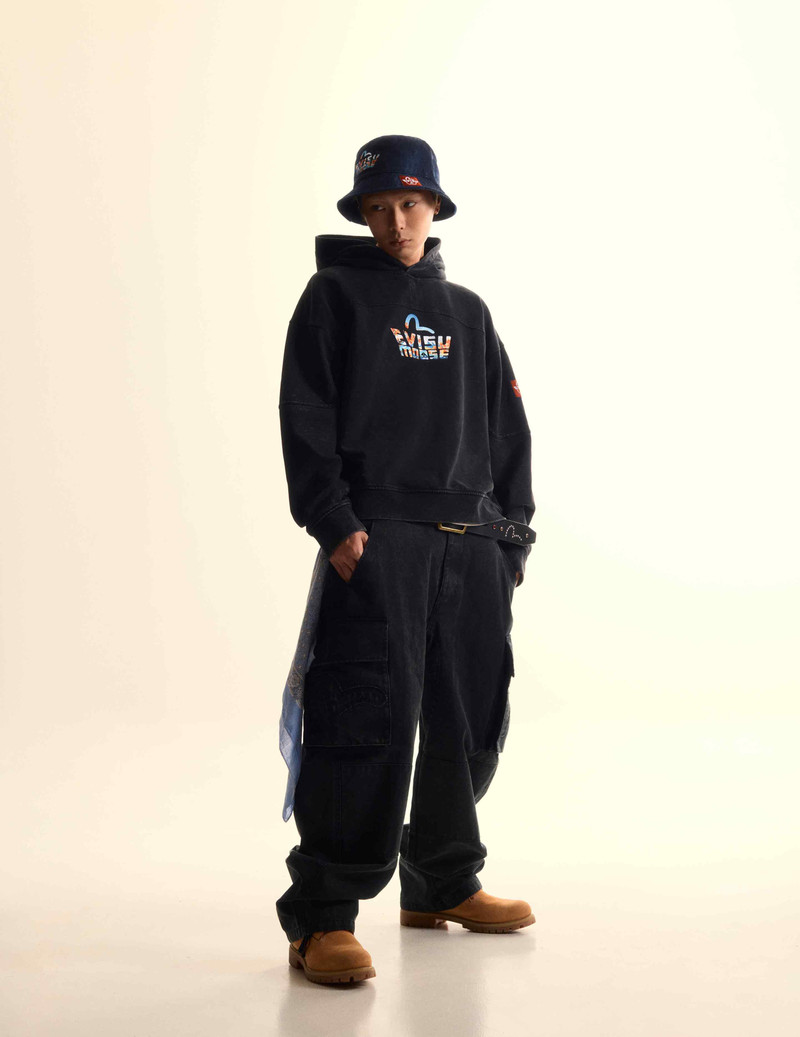 EVISU X MOOSE KNUCKLES Ukiyo-e Fisherman Hat 6