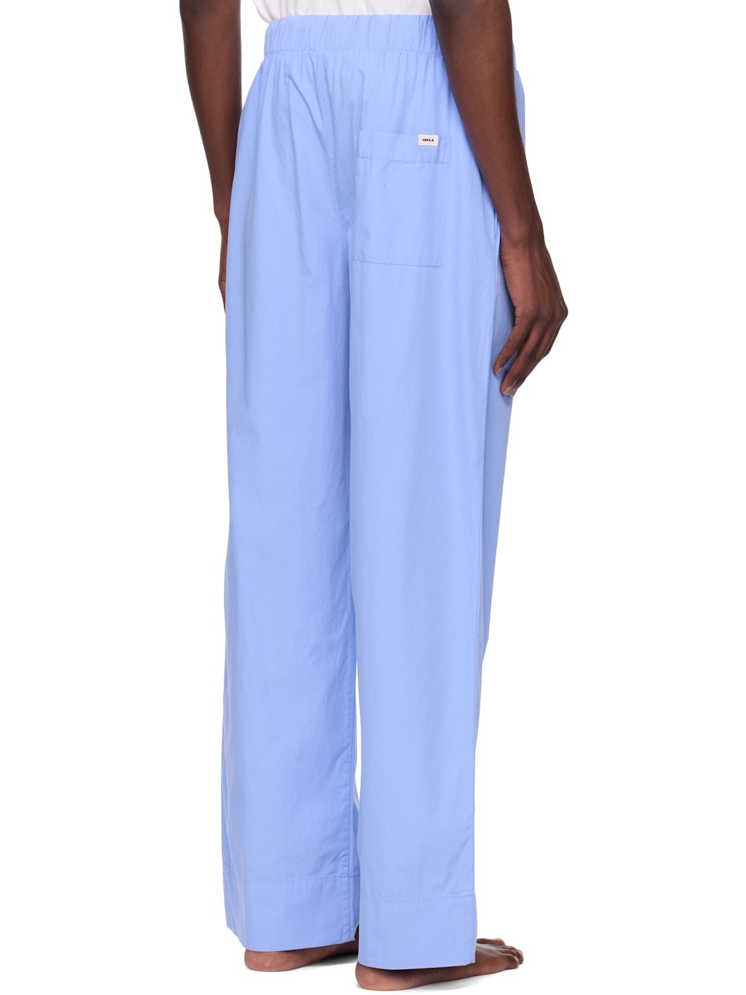 Blue Poplin Pyjama Pants - 3