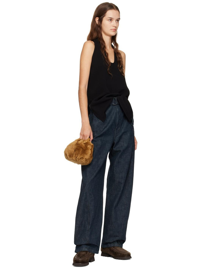 HEREU Brown Armenta Low Zipped Boots outlook