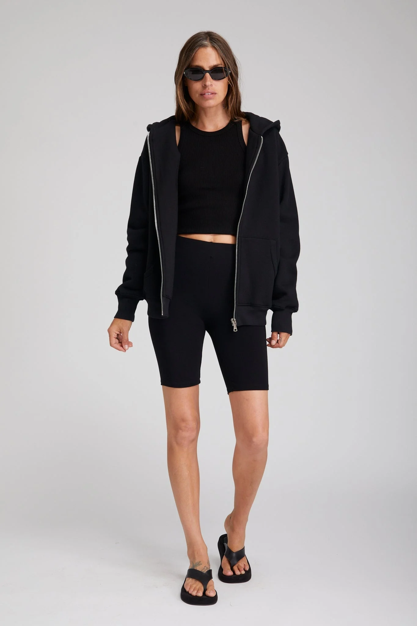 BLACK CITY BIKER SHORTS - 1