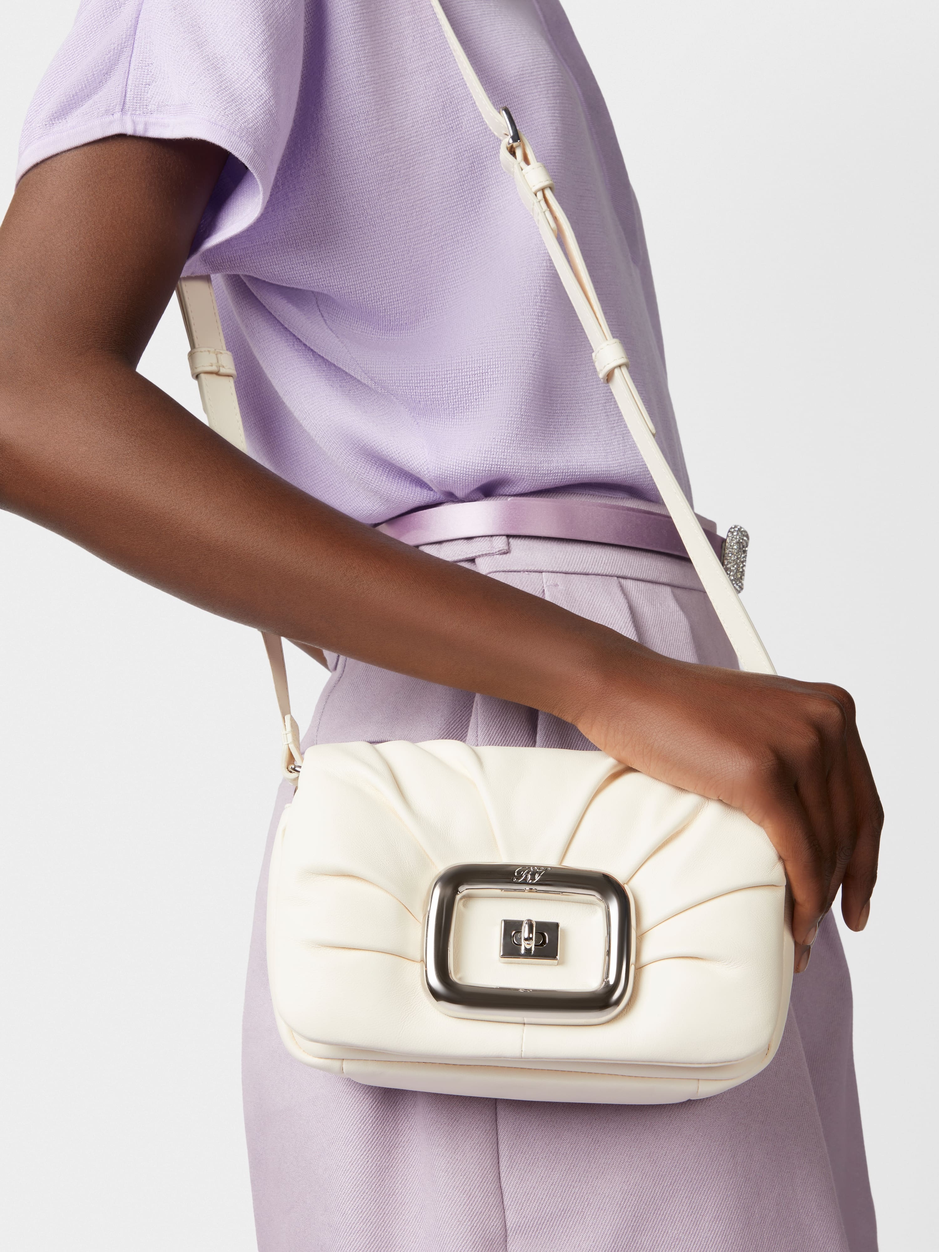 Viv' Choc Mini Bag in Nappa Leather - 7