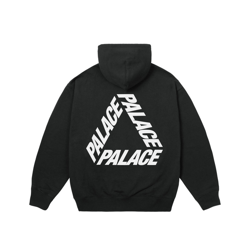 PALACE P3 PRINT HOOD BLACK outlook