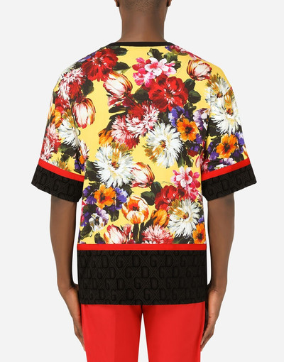 Dolce & Gabbana Jersey T-shirt with Flower print outlook