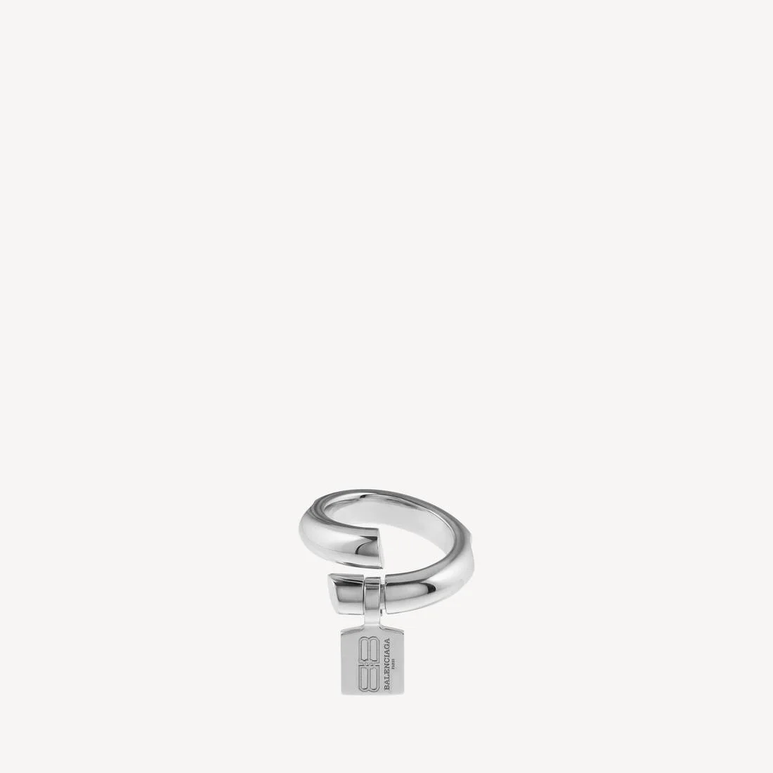 Women's Saint-germain Tag Ring in Shiny Silver - 1