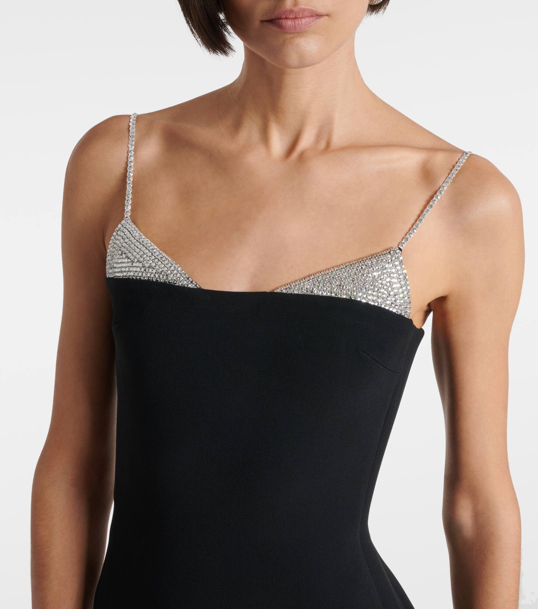 Embellished cady minidress - 4