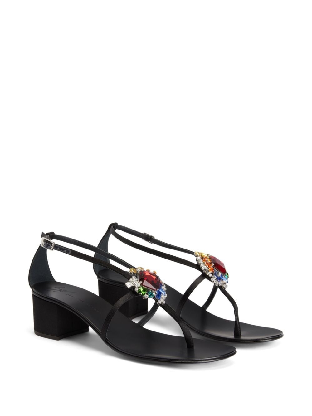 Tarassacum 40mm crystal-embellished leather sandals - 2