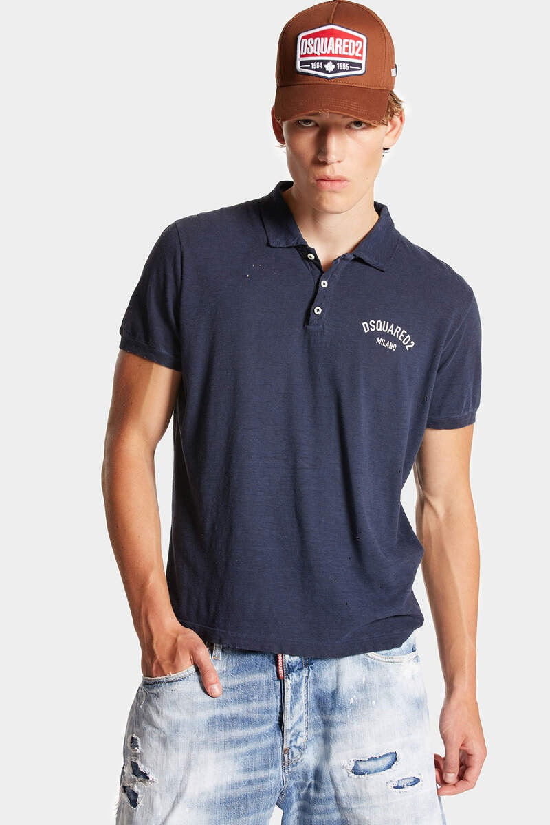 DSQUARED2 MILANO TENNIS FIT POLO SHIRT 3