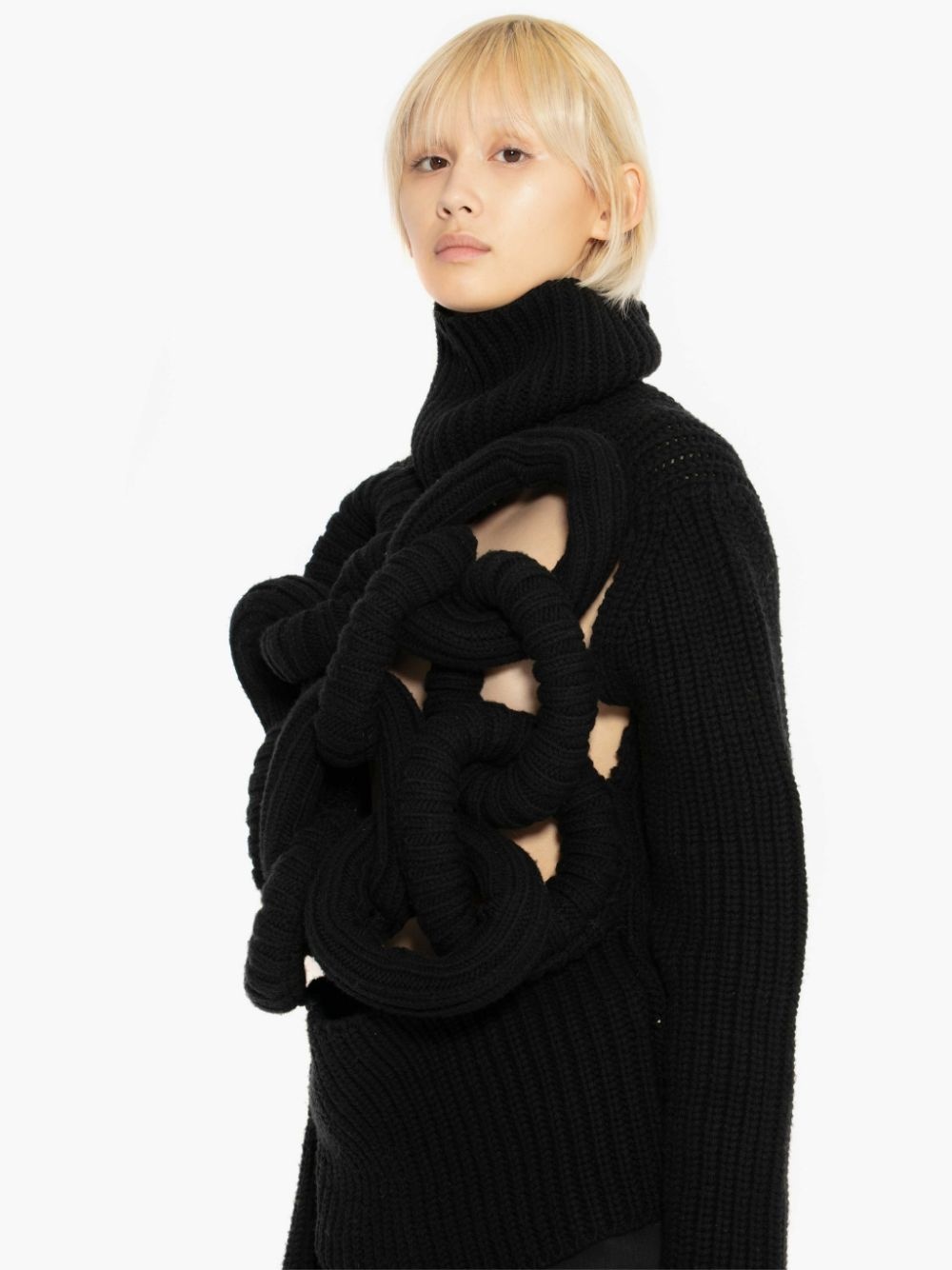 TUBULAR TURTLENECK JUMPER - 5