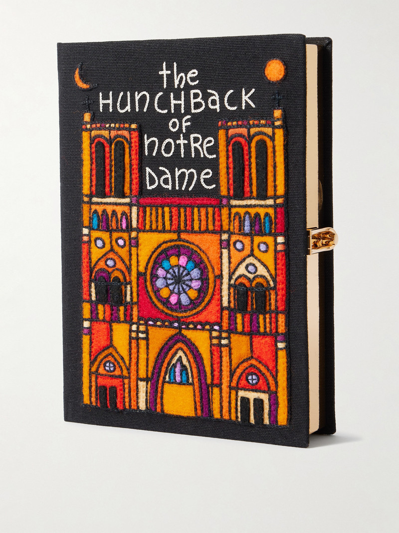 The Hunchback Of Notre-dame Embroidered Appliquéd Canvas Clutch 1