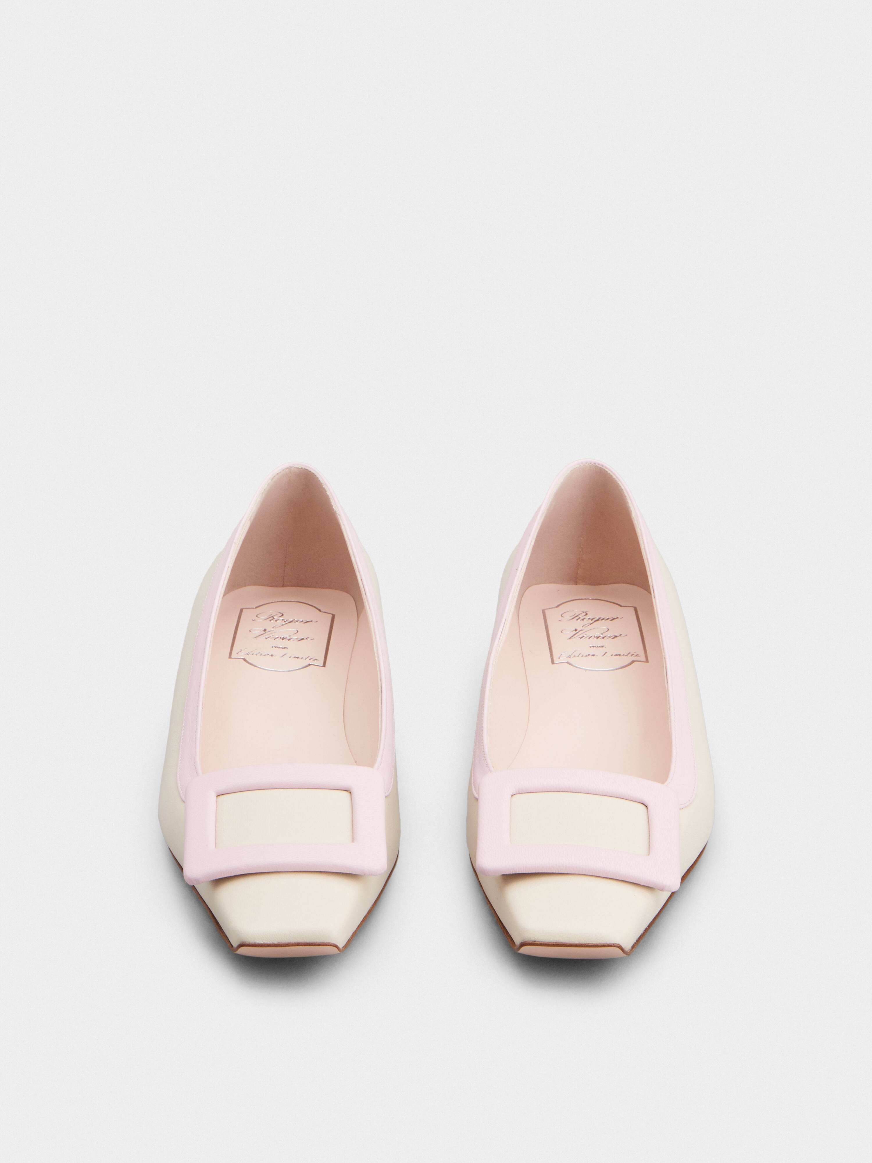 Belle Vivier Covered Buckle Ballerinas in Nappa Leather - 7