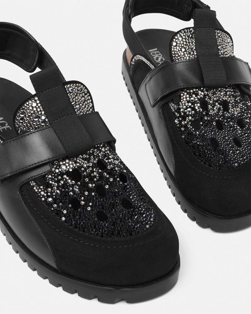 Crystal Suede Mules 5