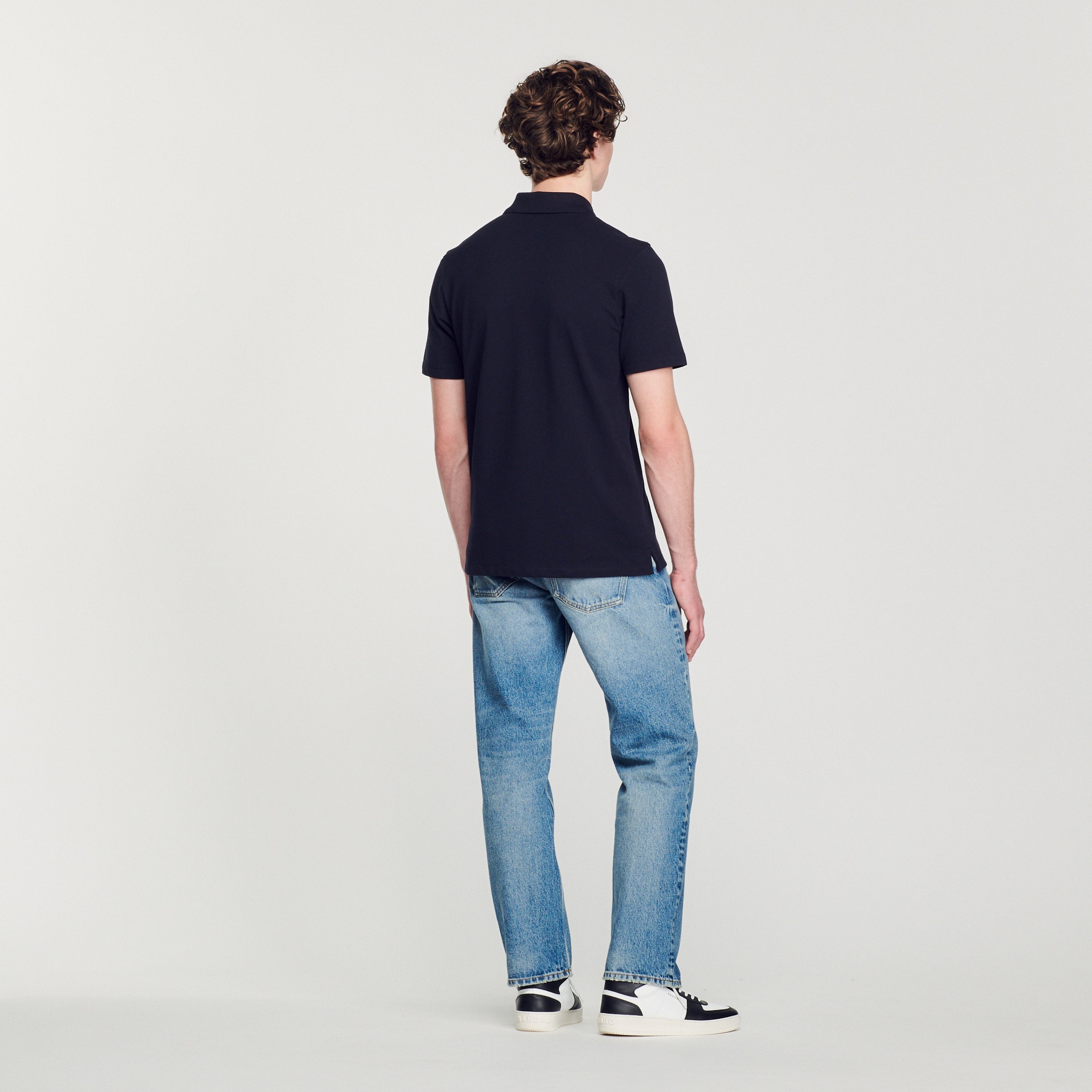 Embroidered dandelion polo shirt - 5