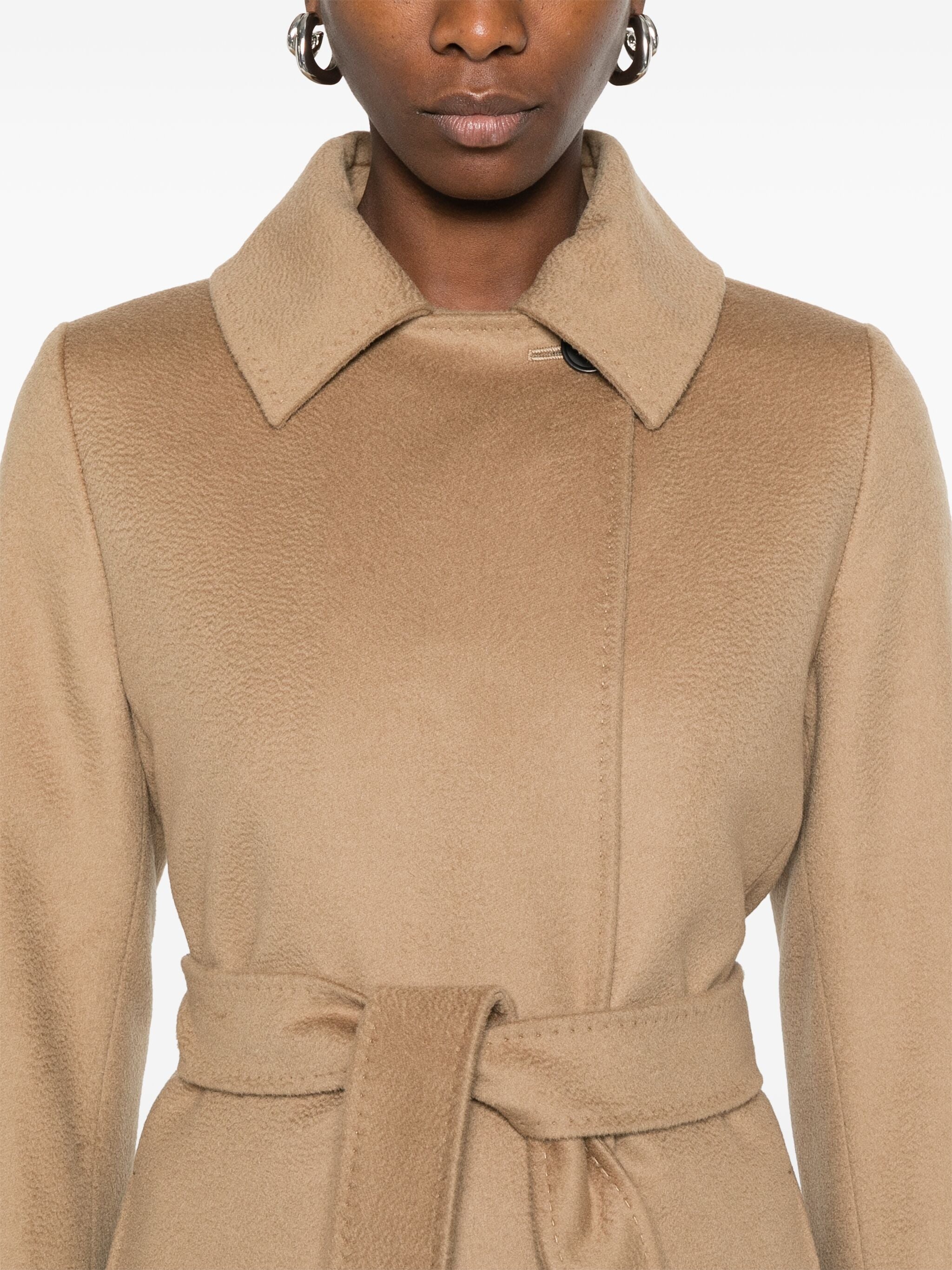 MAX MARA - Women Wool Bcollag Robe-Style Coat - 5