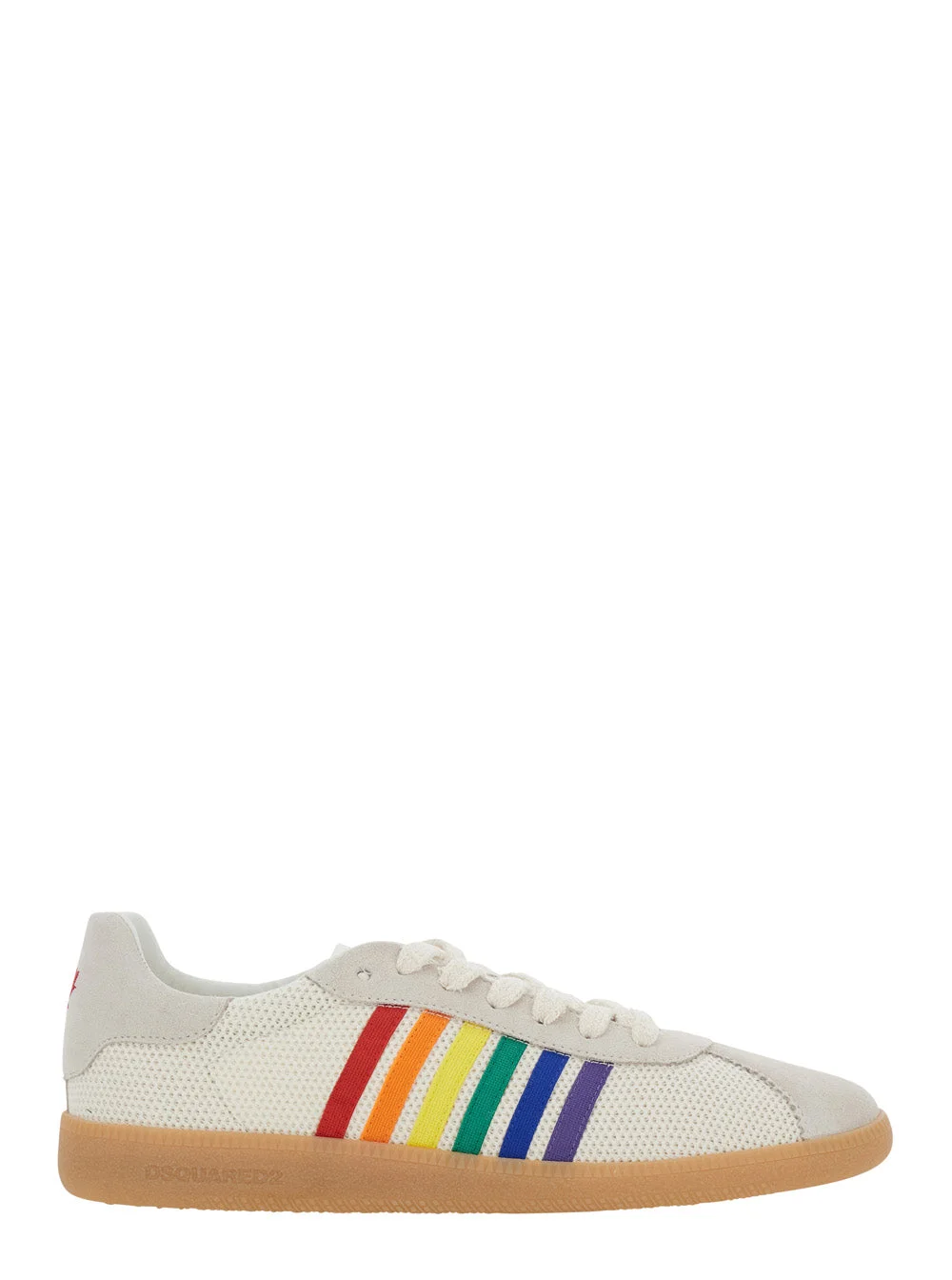 Dsquared2 Men Sneakers - Crosta+Tessuto+Nylon - Bianco+Multicolor - 1