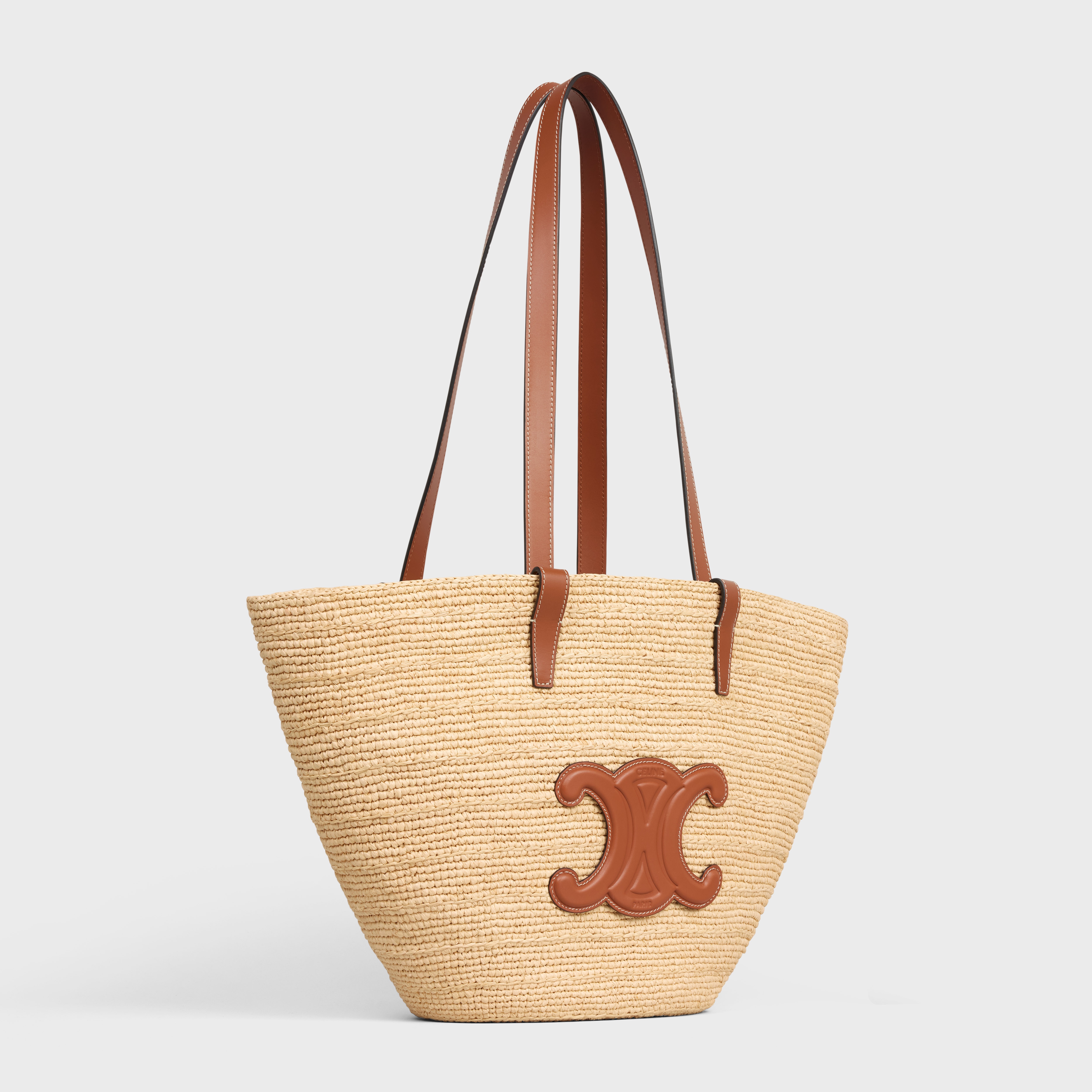 【関税込】MEDIUM SUPPLE CELINE CLASSIC PANIER CELINE MEDIUM SUPPLE CELINE CLASSIC PANIER in Raffia and