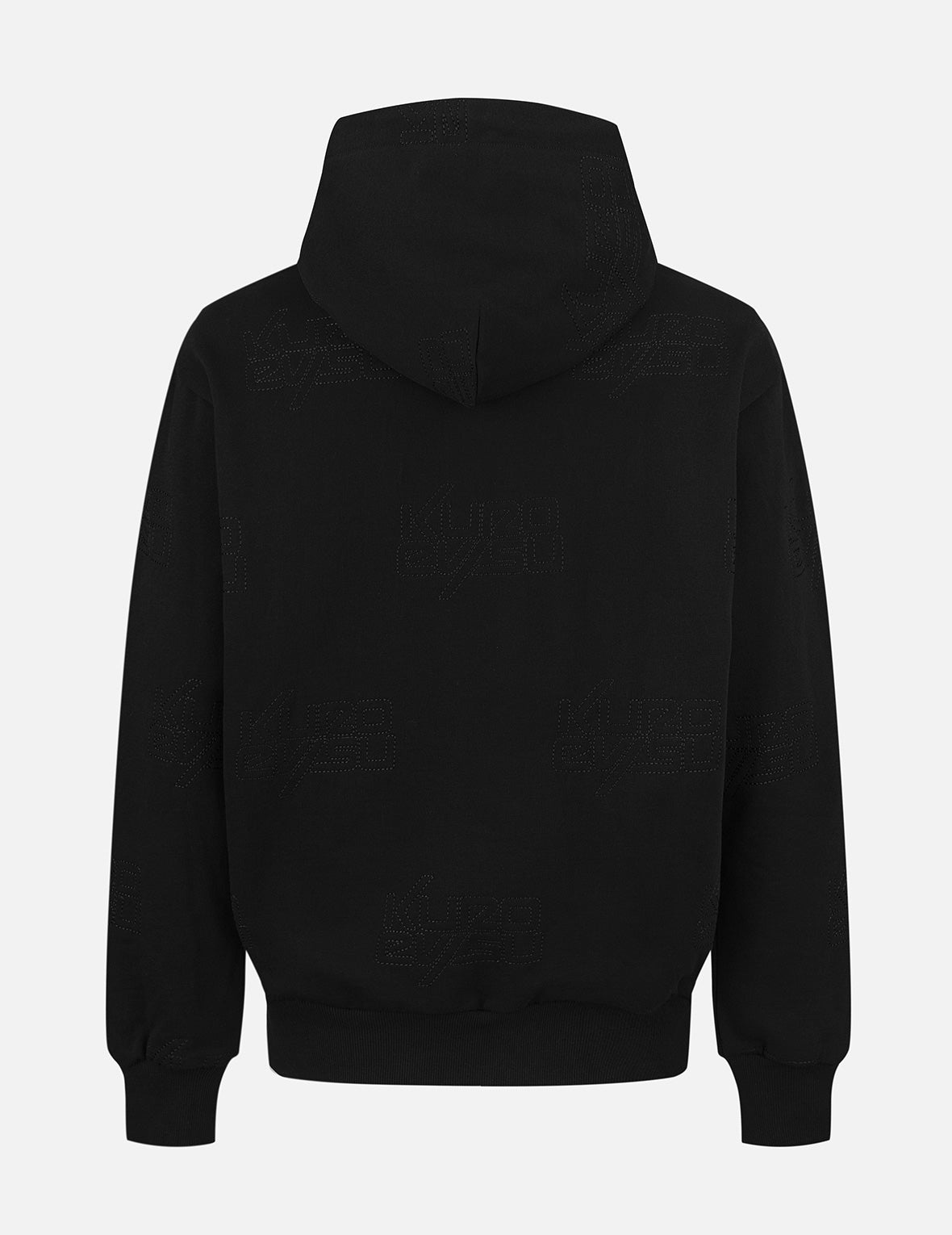 Allover Logo Regular Fit Quilting Hoodie - 2