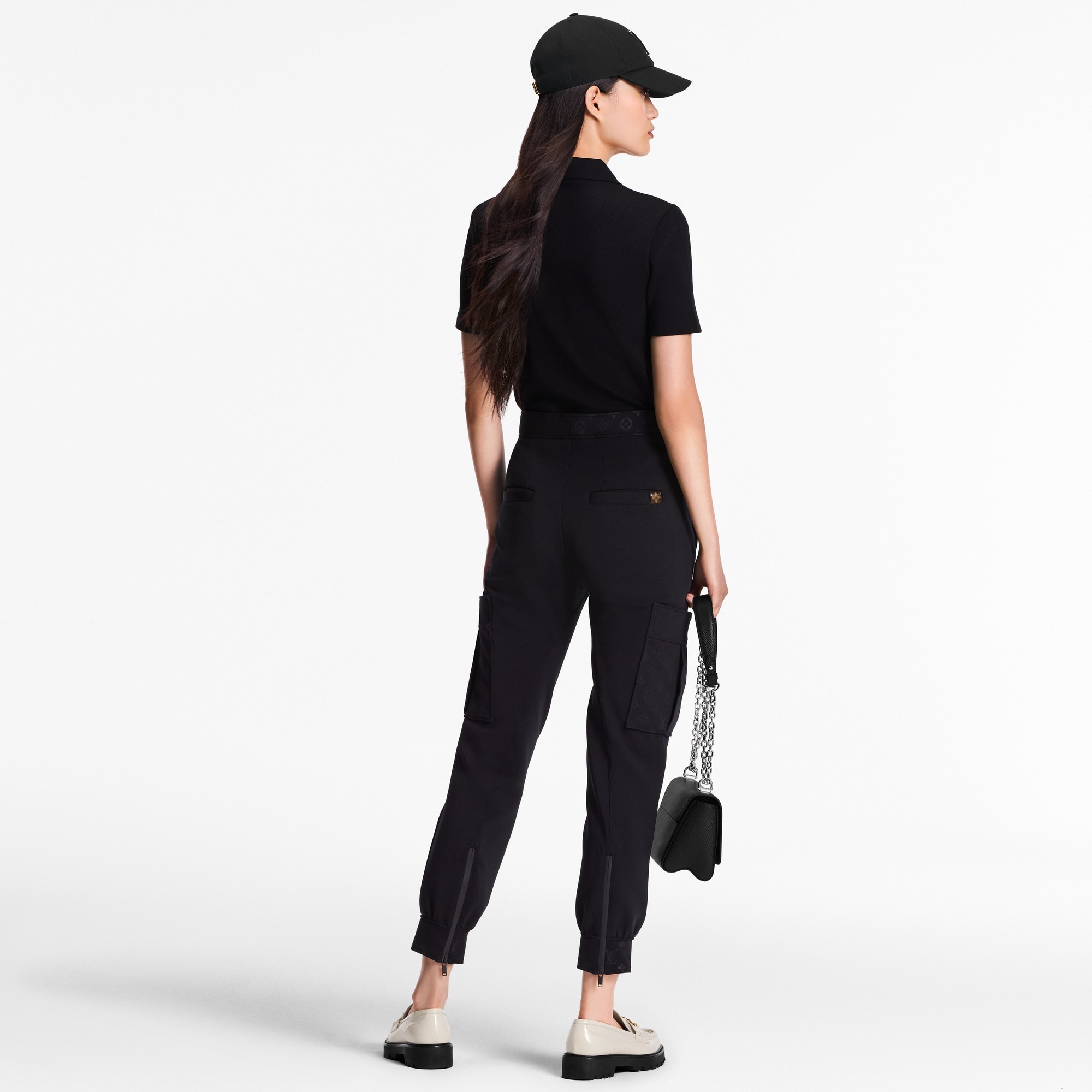 Monogram Piqué Polo Top - 3
