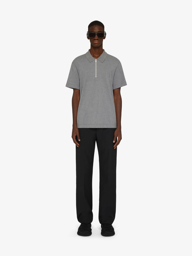 Givenchy ZIPPED POLO SHIRT IN COTTON outlook