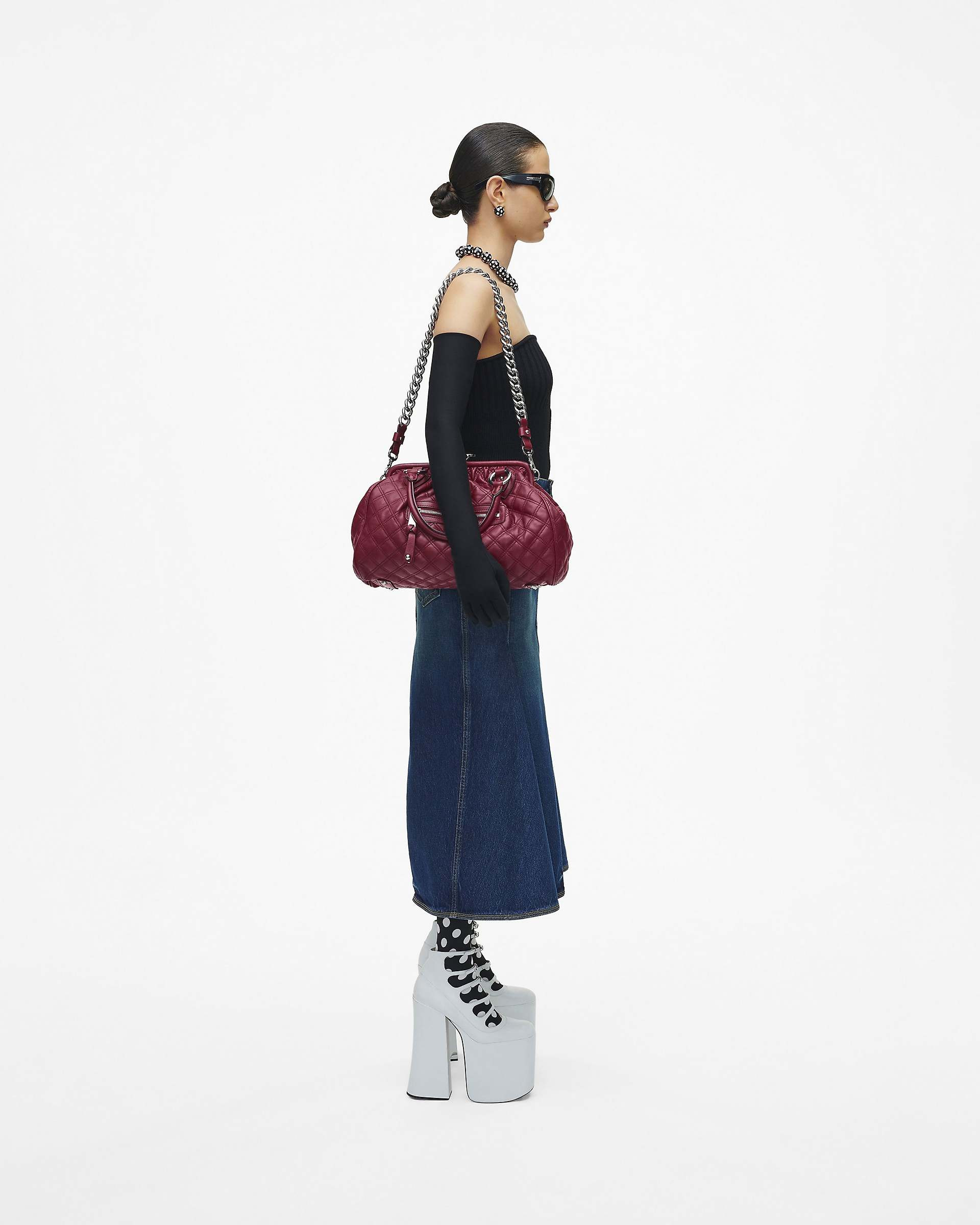 RE-EDITION QUILTED LEATHER STAM BAG - 8