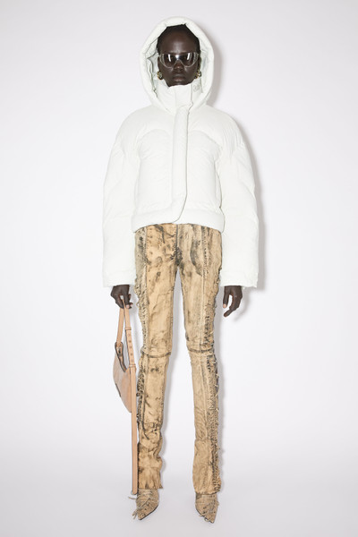 Acne Studios Hooded puffer jacket - Porcelain white outlook