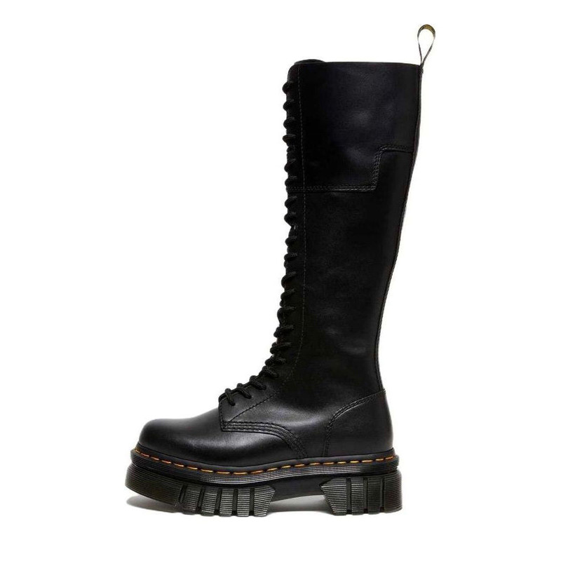 (WMNS) Dr.Martens Audrick 20-Eye Leather Knee High Platform Boots 'Black' 27953001 1