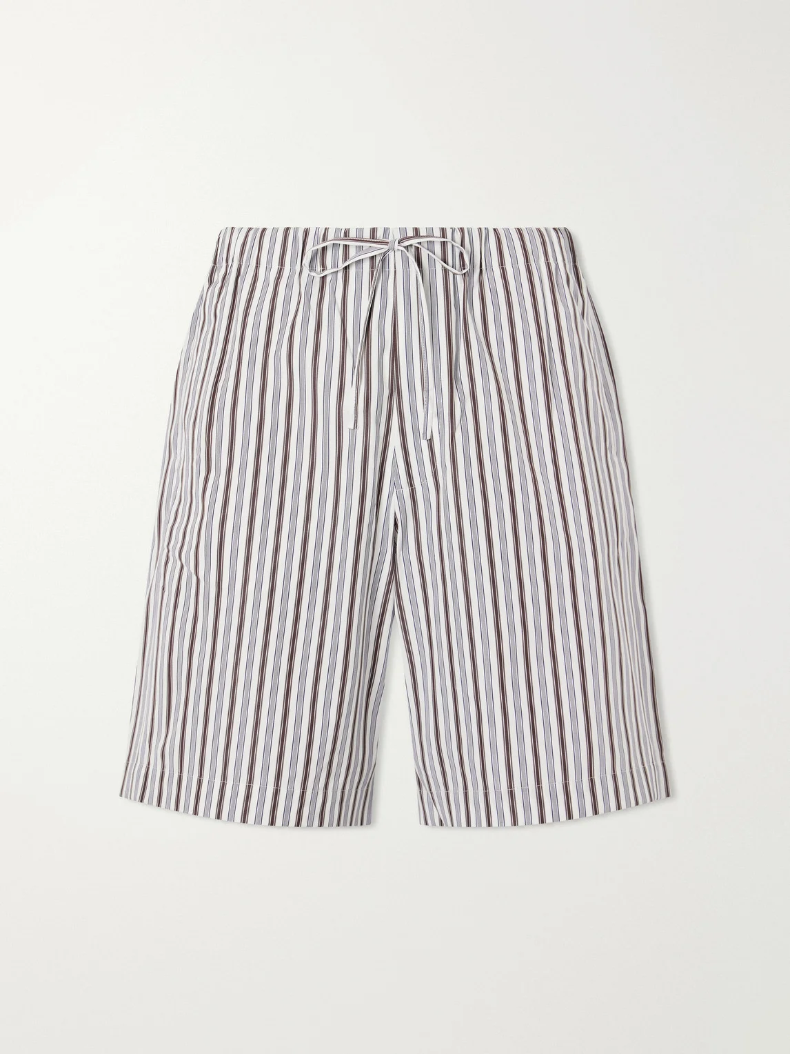 Piperi Straight-Leg Striped Cotton Shorts - 1