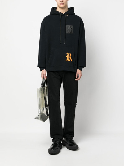 Raf Simons logo patch hoodie outlook