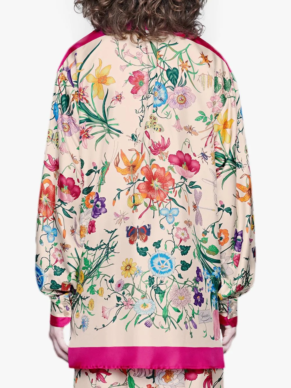 Oversize shirt with Flora print - 4