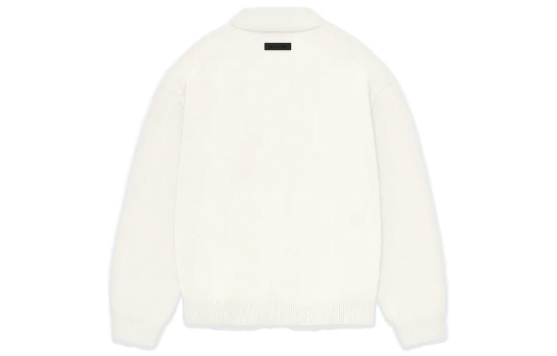 Fear of God Essentials FW23 Knit Polo 'Cloud Dancer' 192BT232181F - 3