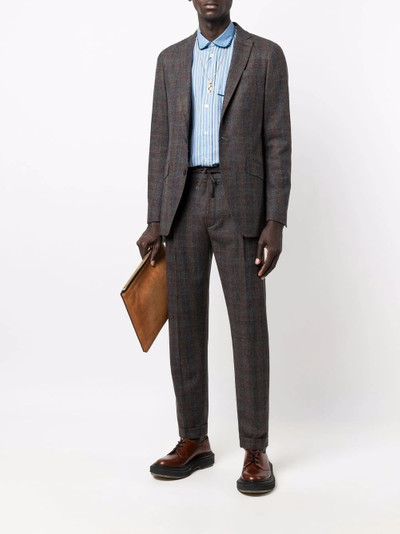 Etro velvet-trim stripe shirt outlook