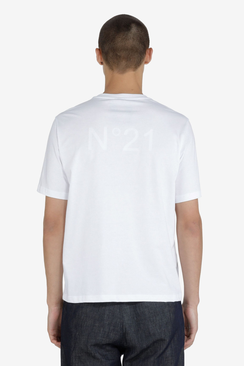 N°21 LOGO-PRINT COTTON T-SHIRT outlook