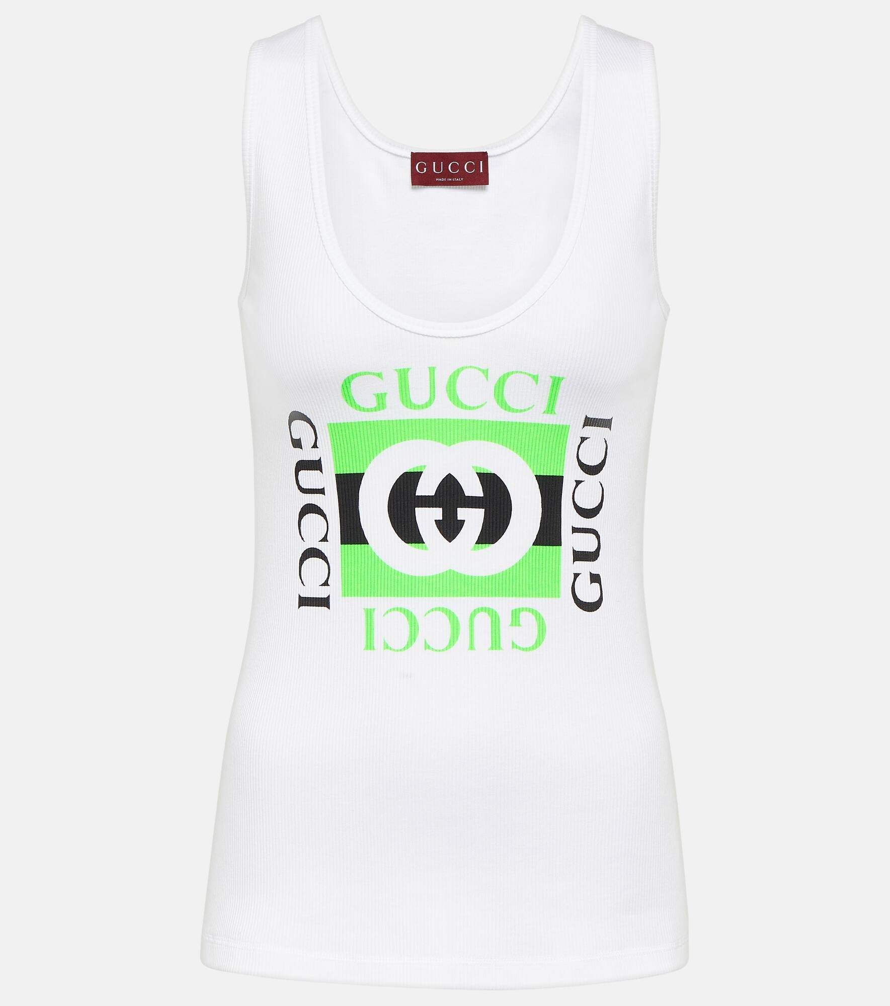 Logo cotton tank top - 1