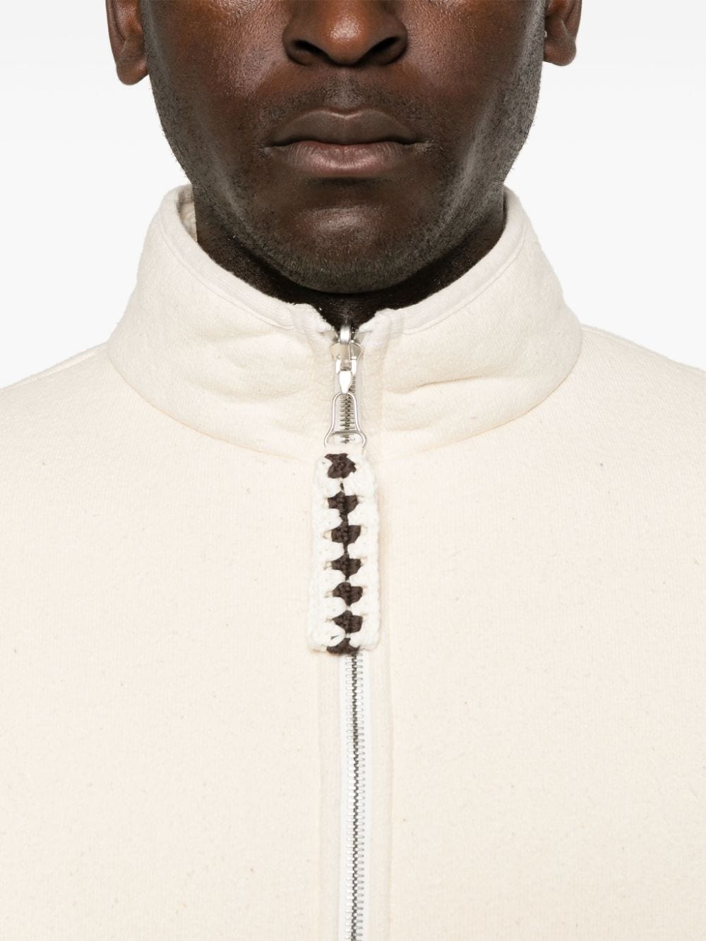 reversible shearling cotton jacket - 5