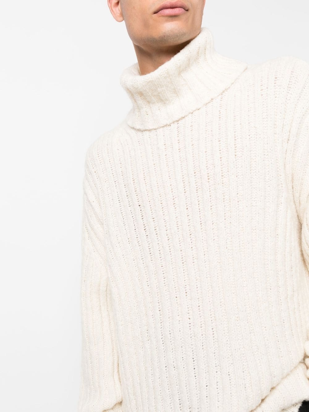 roll-neck knit jumper - 5