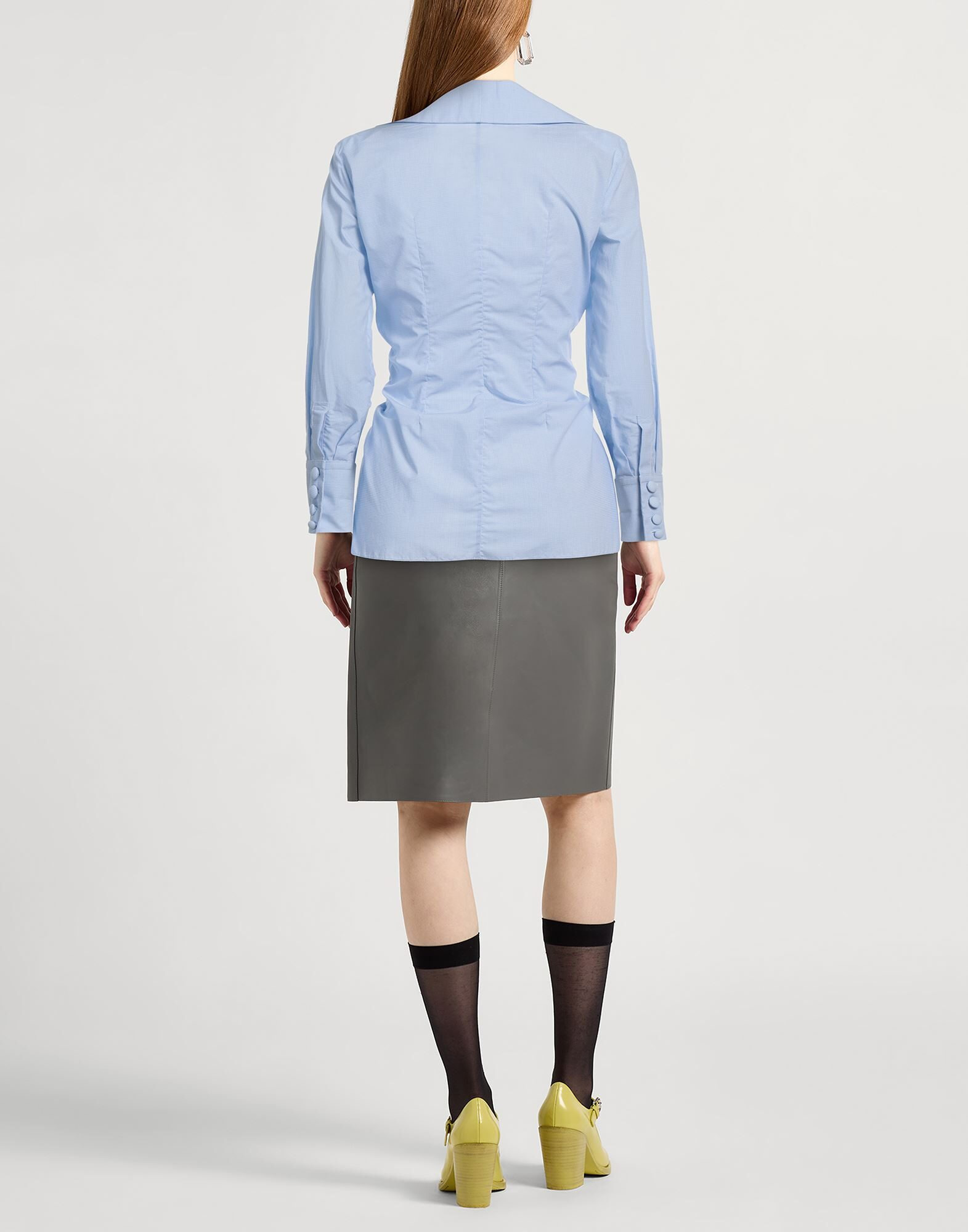 Sky blue Women's Checked Shirt - 3