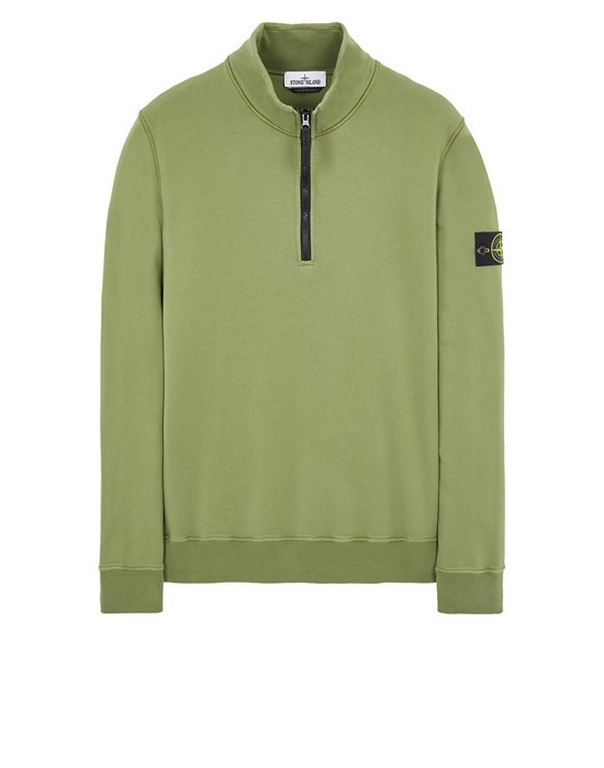 61951 COTTON FLEECE_GARMENT DYED OLIVE GREEN - 1