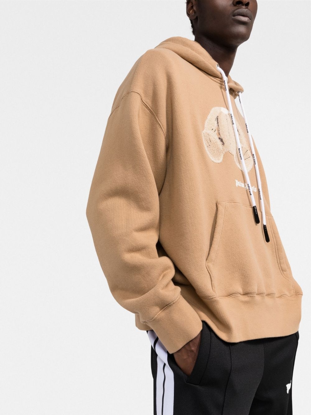 bear-print hoodie - 3