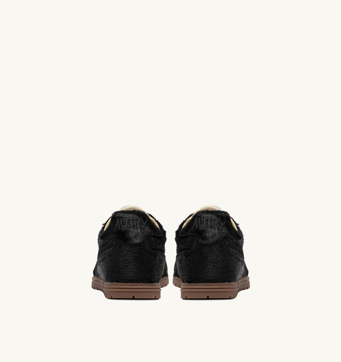 WINDSPIN SNEAKERS IN BLACK PONY HAIR EFFECT - 3