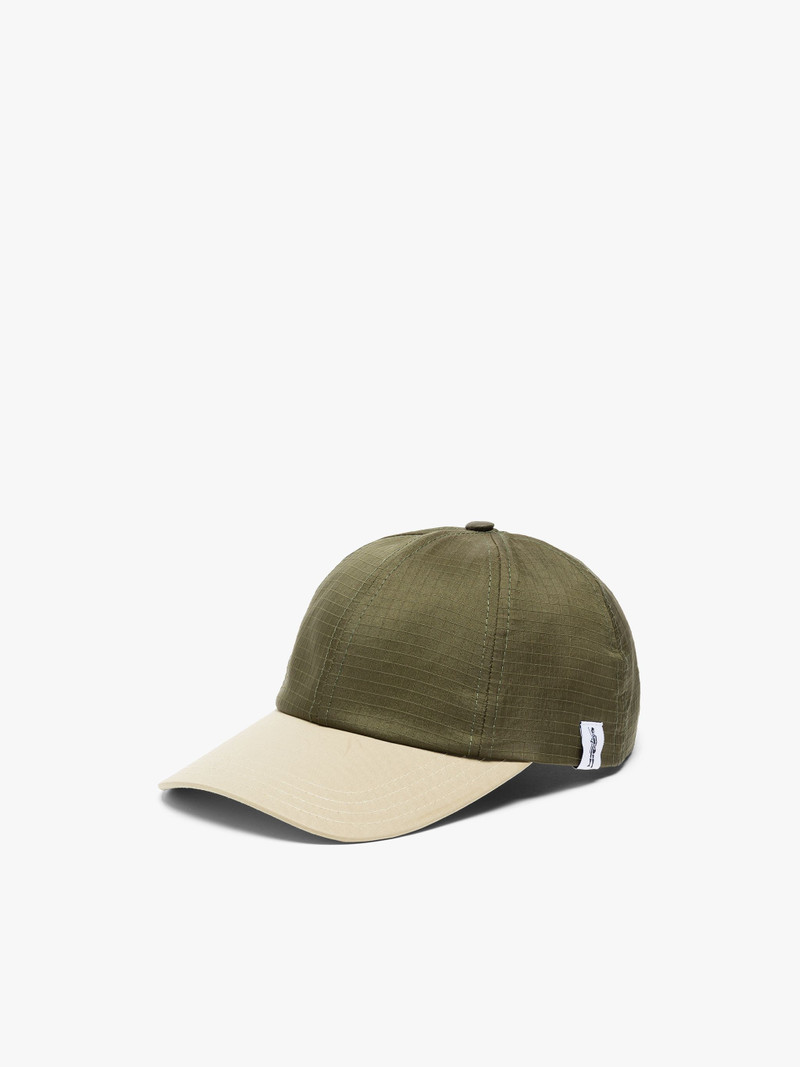 TIPPING KHAKI NYLON & RAINTEC BASEBALL CAP | ACC-HA04 1
