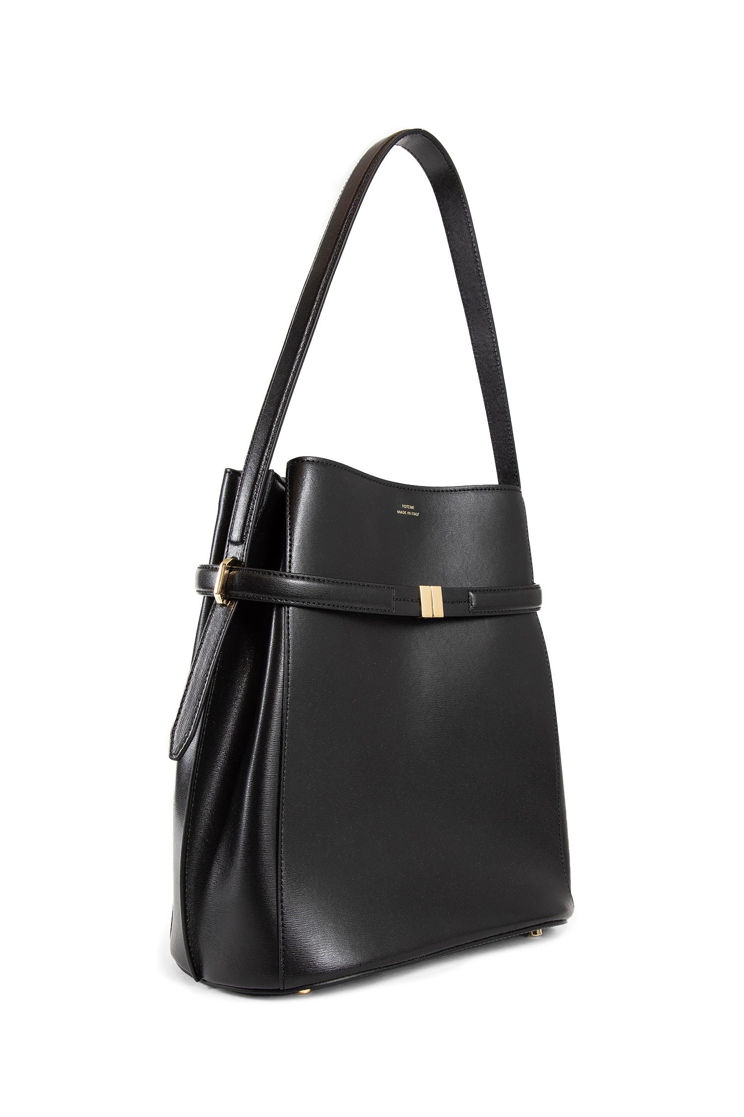 Belted-Leather-Bucket-Bag - 2