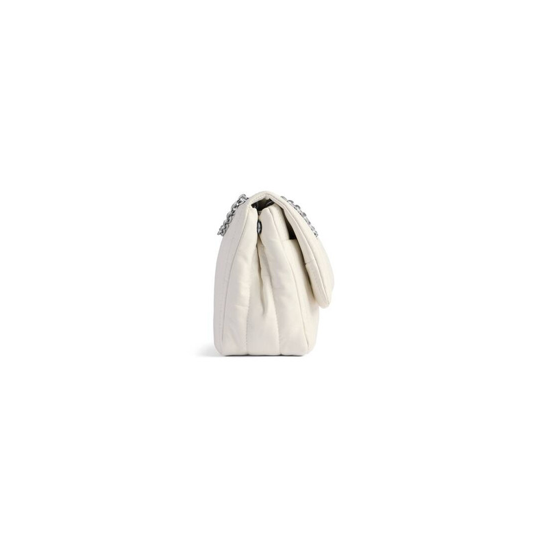 Women's Monaco Mini Bag Quilted  in White 3