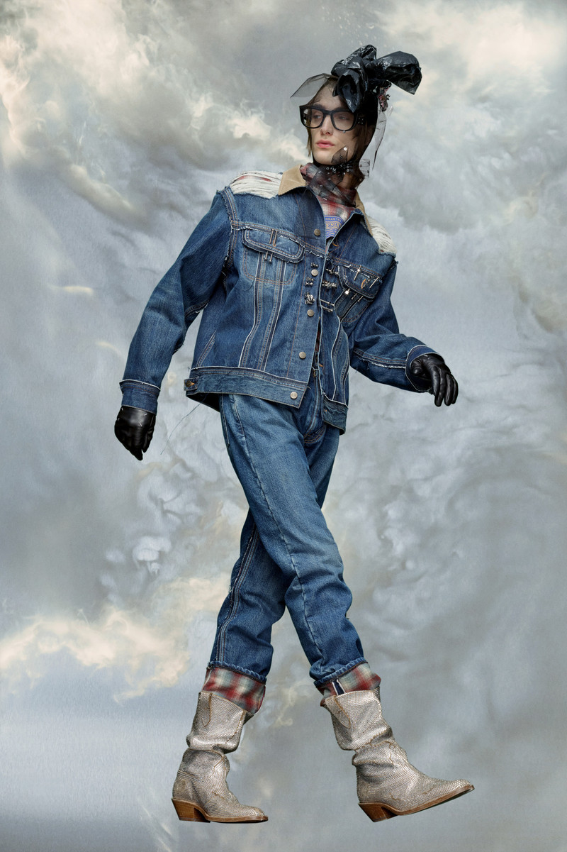 Maison Margiela Pendleton denim jacket outlook