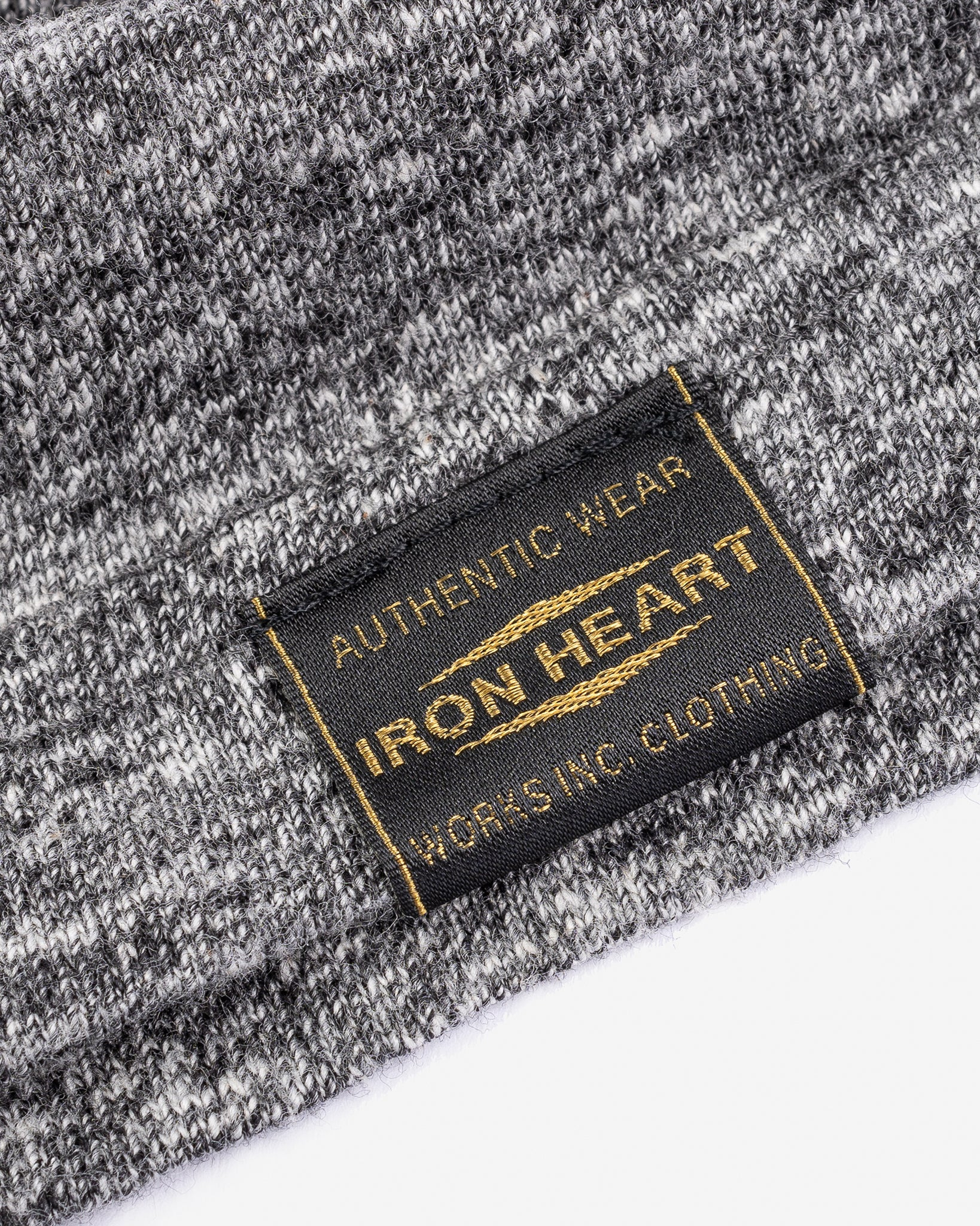 IHT-1610-GRY 6.5oz Loopwheel Crew Neck T-Shirt - Marl Grey - 6