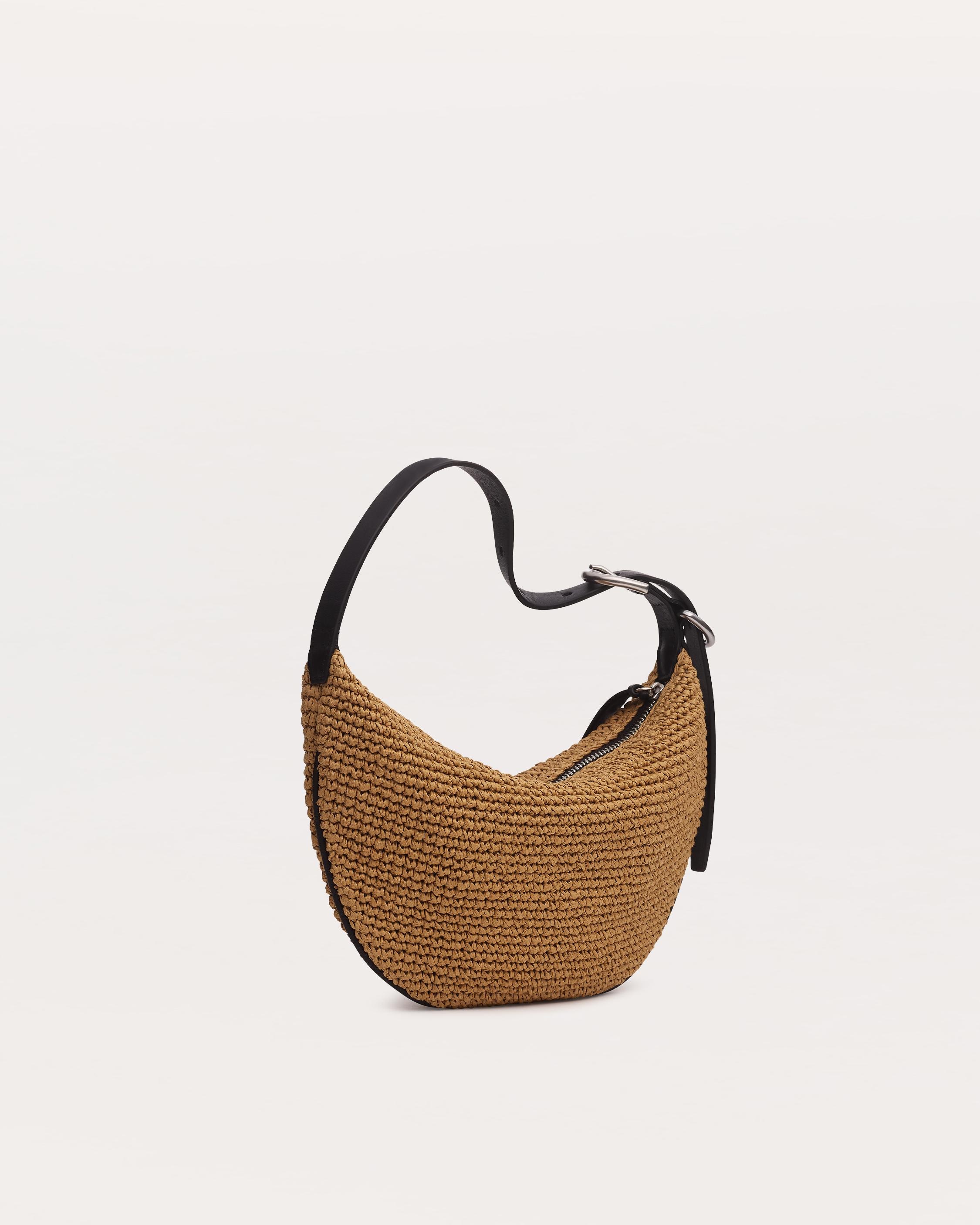 Mercer Small Straw Hobo Bag - 3